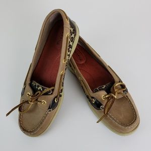 Sperry Topsider Angelfish Leopard Size 8.5M